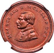 Civil War Patriotic Token - Major Gen. G.B. McClellan - Obverse
