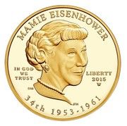 10 Dollars (Mamie Eisenhower; Bullion Coinage) - Obverse