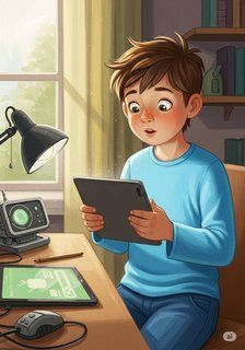Alex and the Digital Money Mystery educational story for 7-12 years children in English featuring inspiring themes