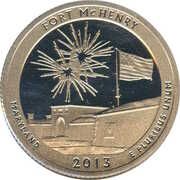 ¼ Dollar "Washington Quarter" (Fort McHenry, Maryland) - Reverse