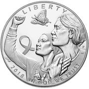 1 Dollar (Breast Cancer Awareness) - Obverse