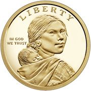 1 Dollar "Native American Dollar" (Elizabeth Peratrovich and the Anti-Discrimination Law of 1945) - Obverse