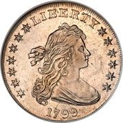 1 Dollar "Draped Bust Dollar" (Heraldic eagle) - Obverse