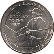 ¼ Dollar "Washington Quarter" (Cumberland Gap National Historical Park, Kentucky) - Reverse