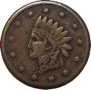 Civil War Token - Pay The Bearer One Cent (F-83/264a) - Obverse