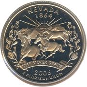 ¼ Dollar "Washington Quarter" (Nevada) - Reverse