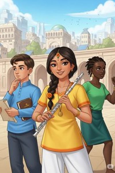 The Heartbeat of Melodia educational story for 7-12 years children in English featuring inspiring themes