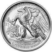 25 Dollars (Palladium Eagle) - Reverse