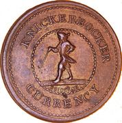 1 Cent - Civil War Token Knickerbocker Currency - Obverse