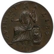 ½ Penny - Nova Eborac - Reverse