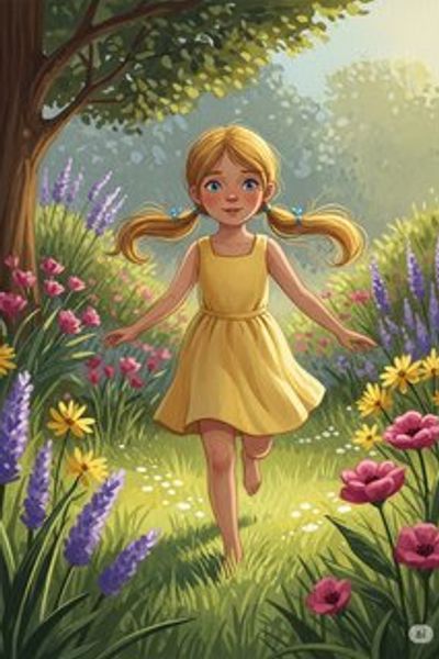 Aura and the Whispering Woods educational story for 3-6 years children in English featuring healing themes