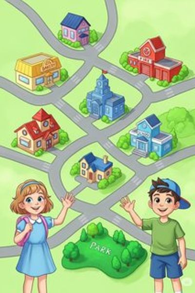 Sunnyville’s Super Helpers: Exploring Jobs and Money! educational story for 3-6 years children in English featuring warm themes