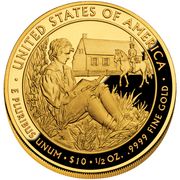 10 Dollars (Martin van Buren's Liberty; Bullion Coinage) - Reverse