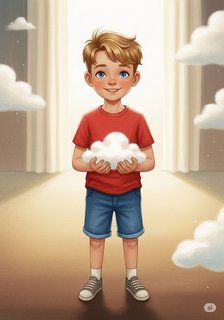 Leo and the Calm Clouds educational story for 7-12 years children in English featuring warm themes