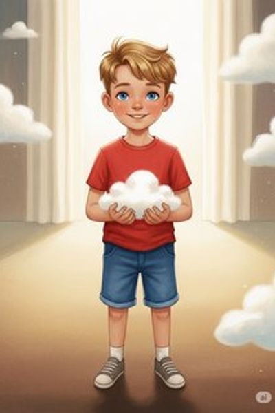 Leo and the Calm Clouds educational story for 7-12 years children in English featuring warm themes