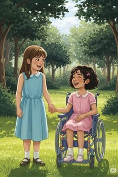 صديقتان إلى الأبد daily life story for 3-6 years children in Arabic featuring warm themes