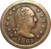 Civil War Token - George Washington Wilson's Medal (F-112/396) - Obverse