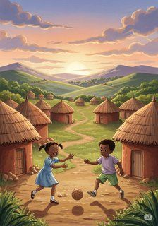 The Tower in the Valley daily life story for 7-12 years children in English featuring warm themes