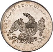 50 Cents "Capped Bust Half Dollar" (Reeded edge) - Reverse