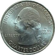 ¼ Dollar "Washington Quarter" (Arches National Park, Utah) - Obverse