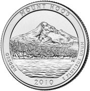 ¼ Dollar "Washington Quarter" (Mount Hood, Oregon - Silver Proof) - Reverse