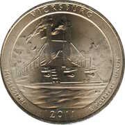 ¼ Dollar "Washington Quarter" (Vicksburg National Military Park, Mississippi) - Reverse