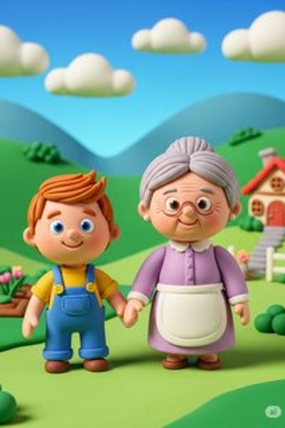 Clay Friends: Helping Hands educational story for 3-6 years children in English featuring warm themes