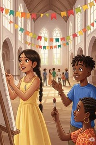 The Great Festival of Colors educational story for 7-12 years children in English featuring warm themes