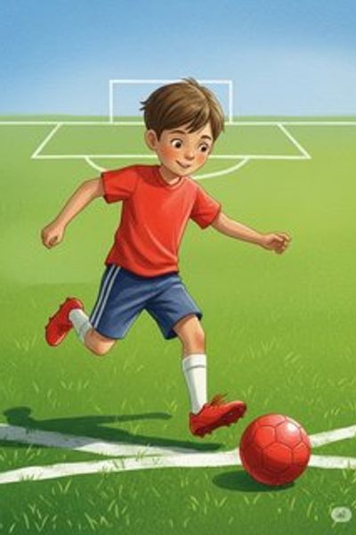 Leo’s Big Game Day daily life story for 7-12 years children in English featuring inspiring themes