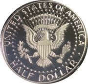 ½ Dollar "Kennedy Half Dollar" (Silver Proof Issue) - Reverse