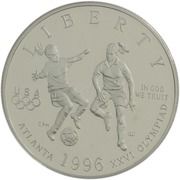 ½ Dollar (Atlanta Olympics - Women's Soccer) - Obverse