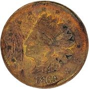 Civil War Merchant Token - John P Gruber (178 Chatham Sq.) - Obverse