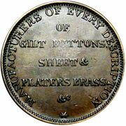 Hard Times Token - Benedict and Burnham, Metal Products (Waterbury, CT) - Reverse
