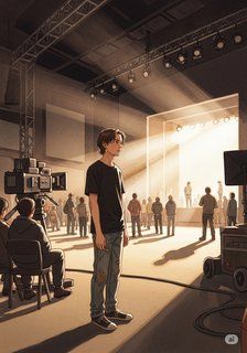 スクリーン越しの影法師〜光を掴む日まで〜 drama story for 13-18 years children in Japanese featuring inspiring themes