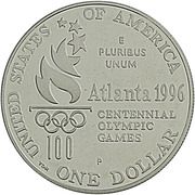 1 Dollar (Atlanta Olympics - Paralympics) - Reverse