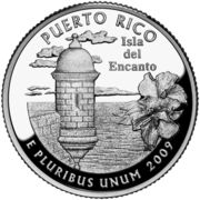¼ Dollar "Washington Quarter" (Puerto Rico - Silver Proof) - Reverse