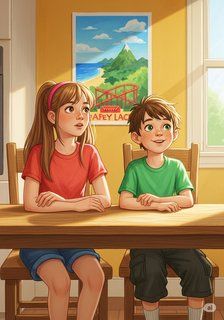 The Smith Family’s Dream Vacation educational story for 7-12 years children in English featuring warm themes