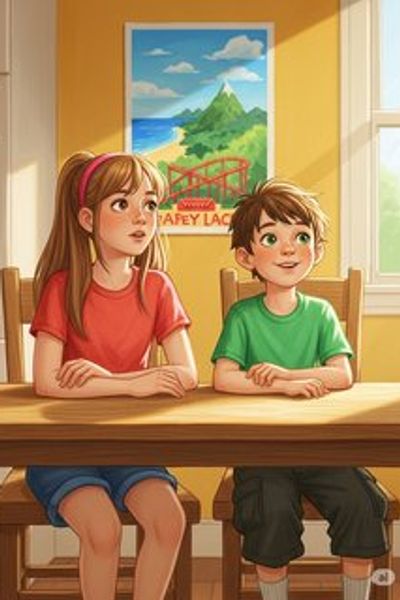 The Smith Family’s Dream Vacation educational story for 7-12 years children in English featuring warm themes