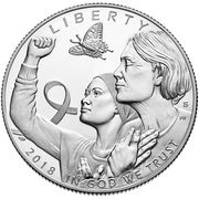 ½ Dollar (Breast Cancer Awareness) - Obverse