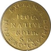 5 Dollars - Oregon Exchange Company - Reverse