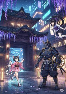 電脳百鬼夜行：幻影楼の夜 fantasy story for 7-12 years children in Japanese featuring warm themes