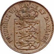 1 Cent - Frederik VII - Obverse