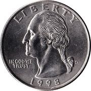 ¼ Dollar "Washington Quarter" - Obverse
