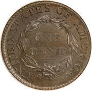 1 Cent "Capped Bust - Classic Head Cent" - Reverse
