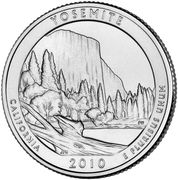 ¼ Dollar "Washington Quarter" (Yosemite, California - Silver Proof) - Reverse