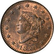 1 Cent "Liberty Head / Matron Head" (Type 1) - Obverse