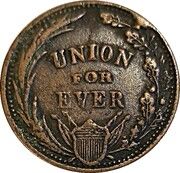 Civil War Token - Glaubrecht's Washington / Union - Reverse