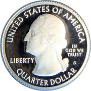 ¼ Dollar "Washington Quarter" (Blue Ridge Parkway, North Carolina - Silver Proof) - Obverse