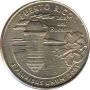 ¼ Dollar "Washington Quarter" (Puerto Rico) - Reverse