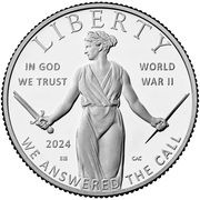 ½ Dollar (Greatest Generation) - Obverse